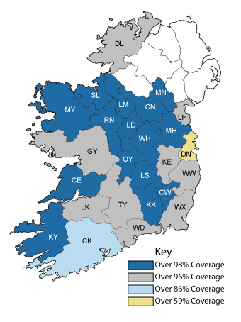 93% of the total land mass of the State and almost 90% of the legal titles in Ireland are now registered in the Land Registry.