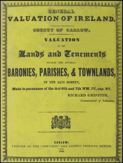 Griffiths Valuation of Lands and Tenements in Carlow
