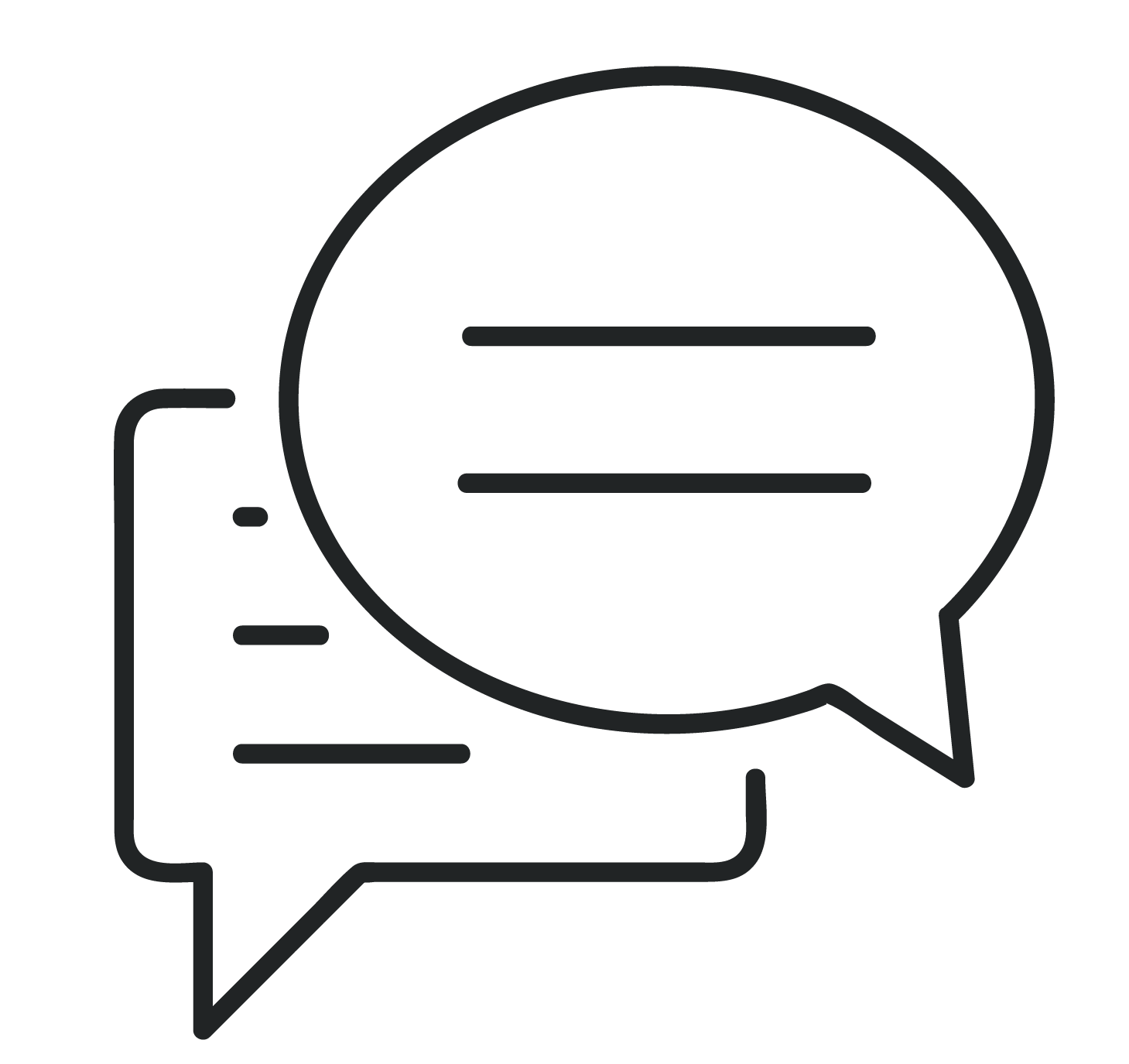 chat icon with speech bubbles